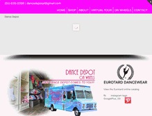 Tablet Screenshot of dancedepotmobile.com